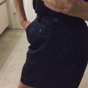 Mini blue skirt from Escada